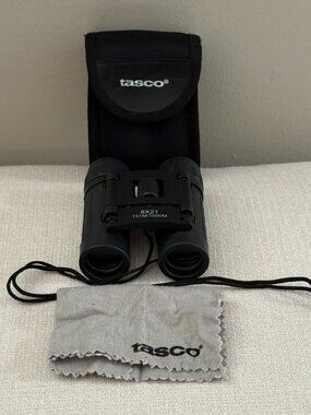 Tasco Binoculars Compact 8 x 21 with Case and Cleaning Cloth